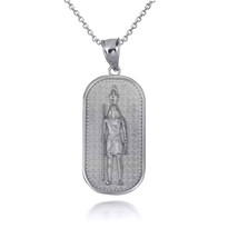 925 Sterling Silver Egyptian Osiris God Of Death Amulet Pendant Necklace - £19.02 GBP+