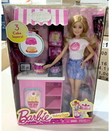 NEW Mattel DMC35 Barbie Careers Bakery Shop Owner Playset with Blonde Doll - £21.57 GBP