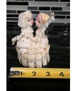 Vintage Mid Century Bride and Groom Wedding Cake Topper Antique Anniversary - $637.92 MXN