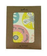 Hallmark 8 Blank Notecards 8 Envelopes Floral Geometric Pastel 2 Designs - $5.95