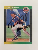 Tim Teufel signed baseball card - $15.00