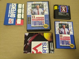 John Madden Football &#39;93 Sega Genesis Complete in Box - £8.35 GBP