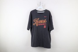 Vintage Y2K Nike Mens 2XL Distressed Spell Out Detroit Tigers Baseball T-Shirt - $34.60