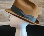 Wormser Supreme Quality Fedora Hat Mens Brown Vintage - $38.69