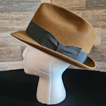 Wormser Supreme Quality Fedora Hat Mens Brown Vintage - £30.57 GBP