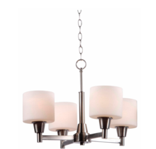 Hampton Bay - Oron 4-Light Brushed Nickel Reversible Chandelier - $39.72