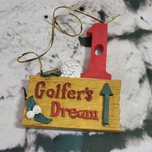 Kurt Adler Golfers Dream Hole in 1 Ornament Christmas - £7.77 GBP