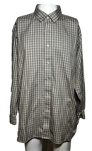 Daniel Cremieux Shirt Men&#39;s 2XL Brown Check Button Up Casual Workwear - MD - £19.49 GBP