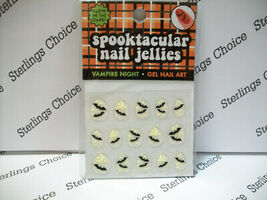 Hedy's Glow in the Dark Spooktacular Nail Jellies Vampire Night Bat Gel ... - $5.35