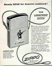 1955 Magazine Print Ad Zippo Lossproof Lighters Worlds Finest Lighters - $10.51
