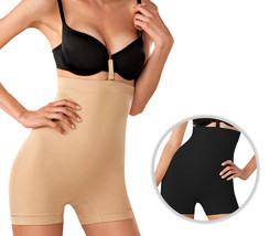 Women&#39;s Hi-Waist Slimming Supportive Bra Attachable Strap Shapewear Boy ... - £14.29 GBP