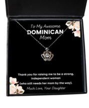 Dominican Mom Necklace Gifts - To My Awesome Mom - Crown Pendant Jewelry  - £39.14 GBP