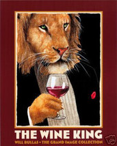 Wine King by Will Bullas Comical Humorous Wildlife Poster Paper Print 16x20 - £38.66 GBP