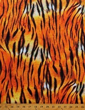 Micro Plush Tiger Stripes Animal Print Mink-Like Fabric by the Yard A620.05 - $9.97