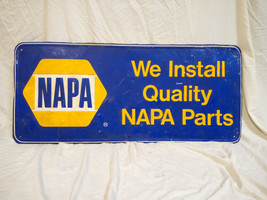 Vintage Napa® Auto Parts Metal Advertisment Sign-  35 1/2 &quot; X 15 1/2&quot; - £184.42 GBP