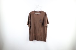 Vtg Streetwear Mens Large Faded Spell Out Bike Hawaii Short Sleeve T-Shirt Brown - £31.49 GBP