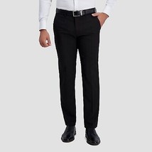 Haggar H26 Men&#39;s Premium Stretch Straight Fit Trousers - Black 30x30 - £23.58 GBP