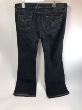 Von Dutch Vtg Jeans Size 32 Denim Flare Low Rise Dark Washed Pieced Pocket - £54.47 GBP