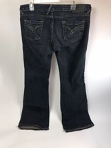 Von Dutch Vtg Jeans Size 32 Denim Flare Low Rise Dark Washed Pieced Pocket - £52.11 GBP