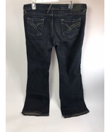 Von Dutch Vtg Jeans Size 32 Denim Flare Low Rise Dark Washed Pieced Pocket - £54.45 GBP