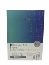 Hercules Tuff Multi-Device Charging Station - 6 USB Fast Ports + 3 USB Cables - £14.91 GBP