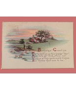 Vintage Postcard Birthday Greetings 1933 William Swartz Frank Rose Halst... - $2.79 CAD