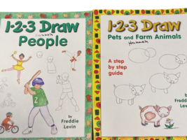 1-2-3 Draw People, Pets and Farm Animal- Paperback By Levin, Freddie - VERY GOOD - £7.25 GBP