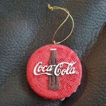 Coca Cola Red Resin Bottle Cap Christmas Ornament 2003 Collectable 2 Inches - £7.58 GBP