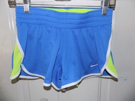 NIKE DRI-FIT Light Blue Running Athletic Shorts Lined W/Pocket Size S Wo... - £15.12 GBP