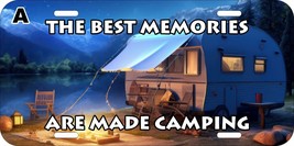 Best Memories Camping Campsite Outdoor Personalization Metal License Plate N - £10.28 GBP+