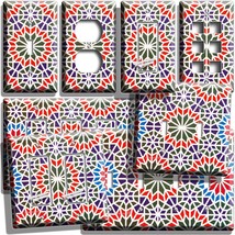 Moroccan Arabic Mosaic Tiles Style Light Switch Outlet Wall Plate Room Art Decor - £9.37 GBP+