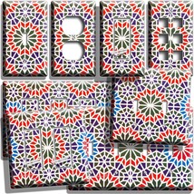 Moroccan Arabic Mosaic Tiles Style Light Switch Outlet Wall Plate Room Art Decor - $11.39+