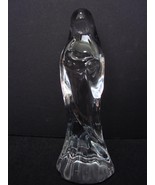 Clear Sculpted Glass Madonna Holding Baby Art Glass - £6.33 GBP