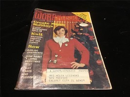 Workbasket Magazine December 1977 Knit Classic Embroidered Sweater - $7.50