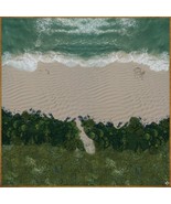 Beach with Forest Cut Through 36&quot;x36&quot; Battle Mat - D&amp;D Pathfinder 28mm m... - $564.52 MXN