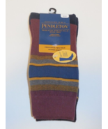 Pendleton Womens Shoe Size 6-10 Cotton Crew Socks 2 Pack Yakima Stripe B... - £23.35 GBP