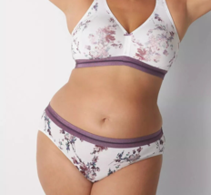 Lane Bryant Cacique Cotton Hipster Wide Waist Brief Panty Floral Plus 26/28 Nwt - $17.33