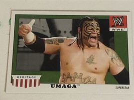 Umaga WWE Heritage Topps Trading Card 2008 #55 - £1.54 GBP