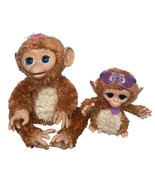 FurReal Friends Cuddles 16” My Giggly Talking Monkey &amp; Baby Cuddles w/Gl... - $84.56 CAD