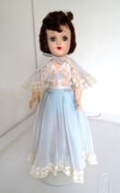 Vintage 1950&#39;s Mary Hoyer 14&quot; Brunette Hard Plastic in Tagged Negligee, Slippers - £139.88 GBP