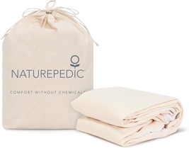 The Naturepedic Organic Waterproof Mattress Protector Pad Is A Breathable Fitted - £111.69 GBP
