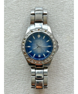 Vintage Fossil Blue (AM-3803) Stainless Steel w/Blue Dial Unisex Watch -... - $19.79