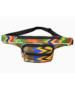African Kente Fanny Waist Bag Ankara Crossbody Pack Bum Pack Waist Pack ... - $34.21 CAD