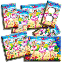 LITTLE BALLERINA GIRLS ON STAGE LIGHTSWITCH OUTLET WALL PLATE DANCE STUD... - $17.09+