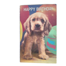 Postcard Happy Birthday Cocker Spaniel Dog North Shore Animal League Posted - $4.88