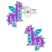 Dragon 925 Sterling Silver Stud Earrings - £11.19 GBP