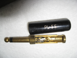 1  CONNECTOR plug PL-55 phones radio military NOS same as PJ-055B PJ-055... - $221.48 MXN