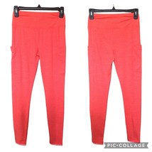 Vineyard Vines NWT Heathered Performance Pockets Leggings Fiery Coral Size XS - £28.38 GBP