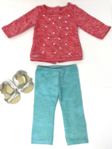 American Girl Truly Me Cool Coral Outfit Top, Pants, Shoes - $17.09