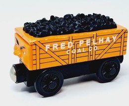 Thomas and Friends FRED PELAHAY Wood Train Car Coal Company Toy Orange - £11.01 GBP